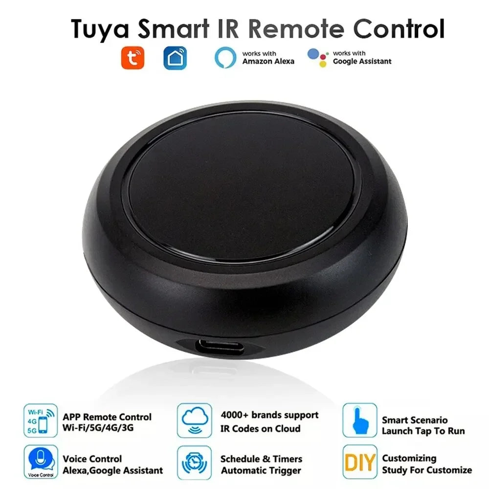 Hilo Tuya WiFi Smart IR Remote Controller Smart Home Universal Infrared Remote Blaster One for All Control AC TV DVD CD AUD SAT